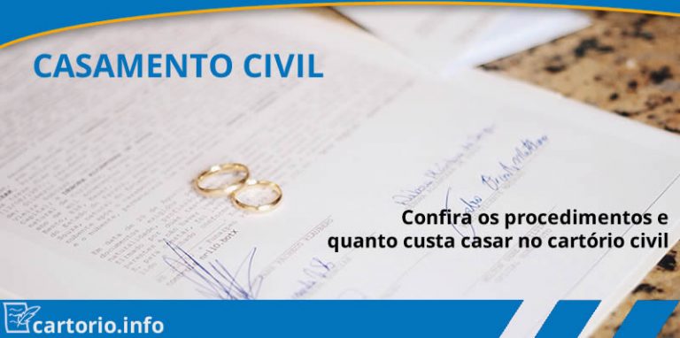 Casamento Civil - Valor, Documentos, Quanto Custa Casar no Cartório