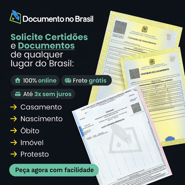 Peça agora mesmo sua certidão